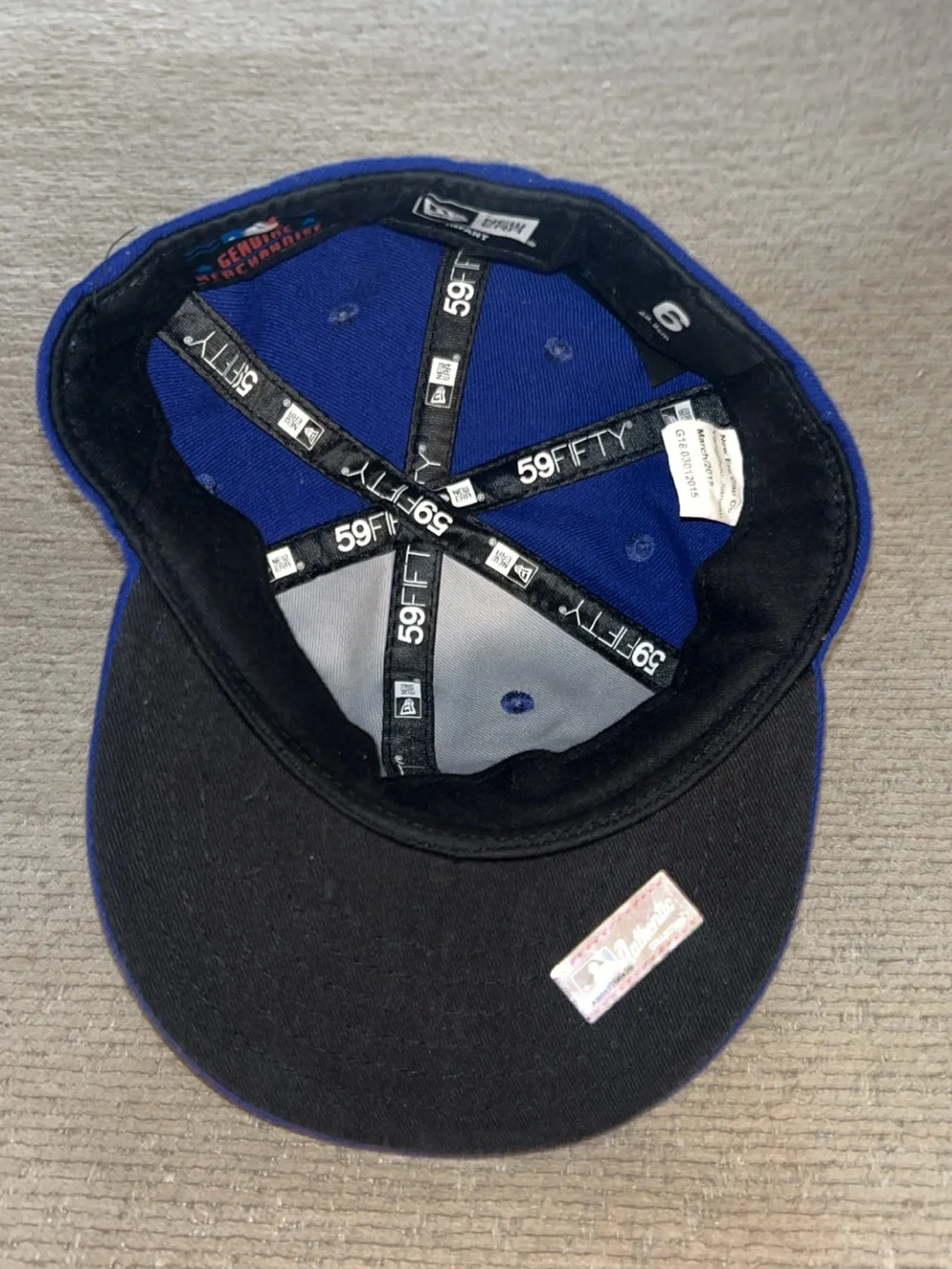 New Era Toddler Texas Rangers Royal Blue Fitted Cap with Red & White Logo Size 6